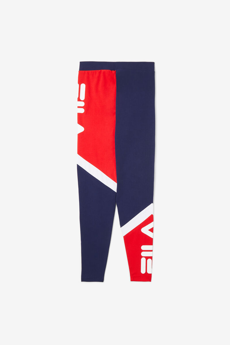 Women's Fila Sia High Rise Legging Leggings Navy / Red / White | YKf5zVebSPg