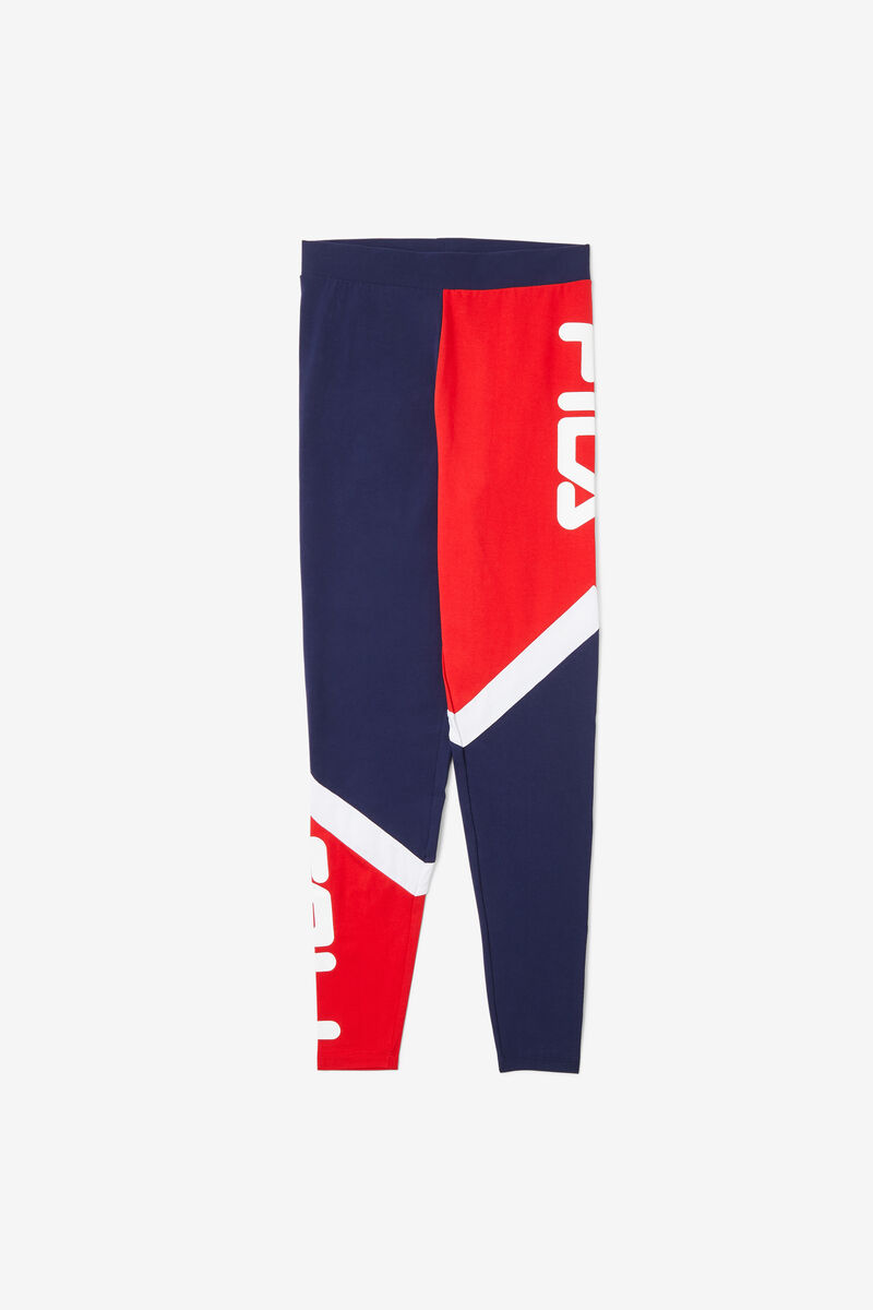 Women\'s Fila Sia High Rise Legging Leggings Navy / Red / White | YKf5zVebSPg