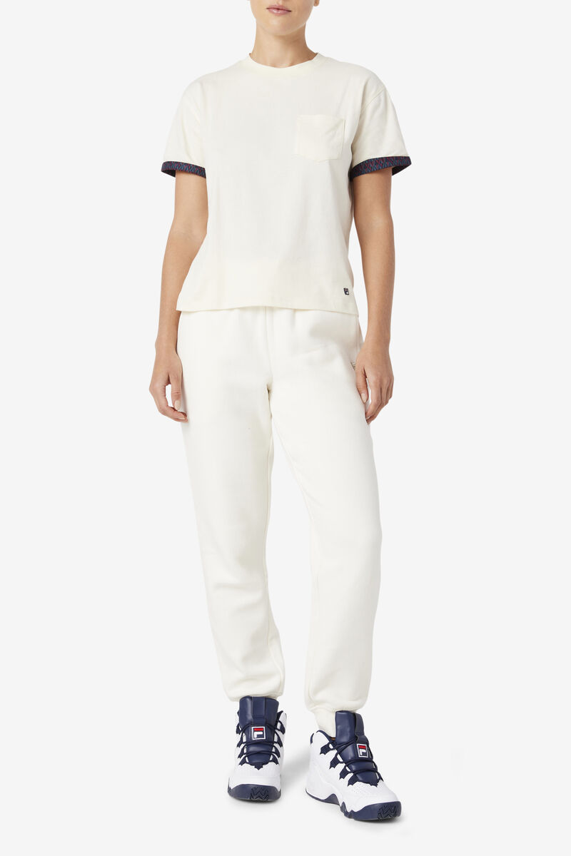 Women's Fila Sloane T Shirts Light Yellow | H92HOKlDz43