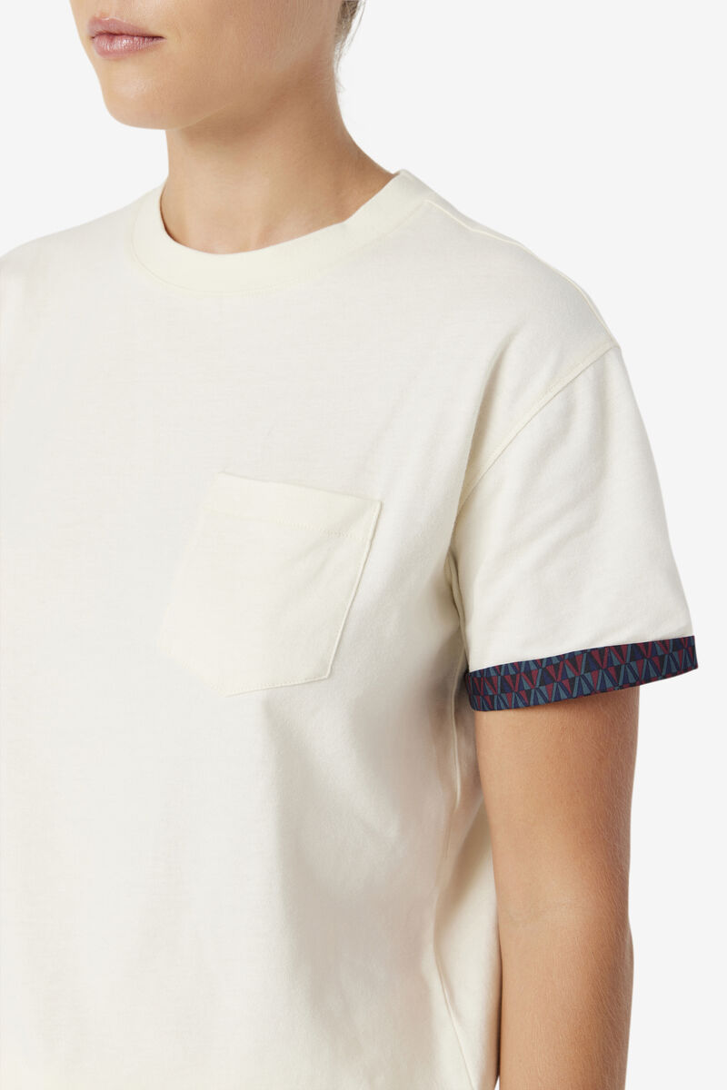 Women's Fila Sloane T Shirts Light Yellow | H92HOKlDz43