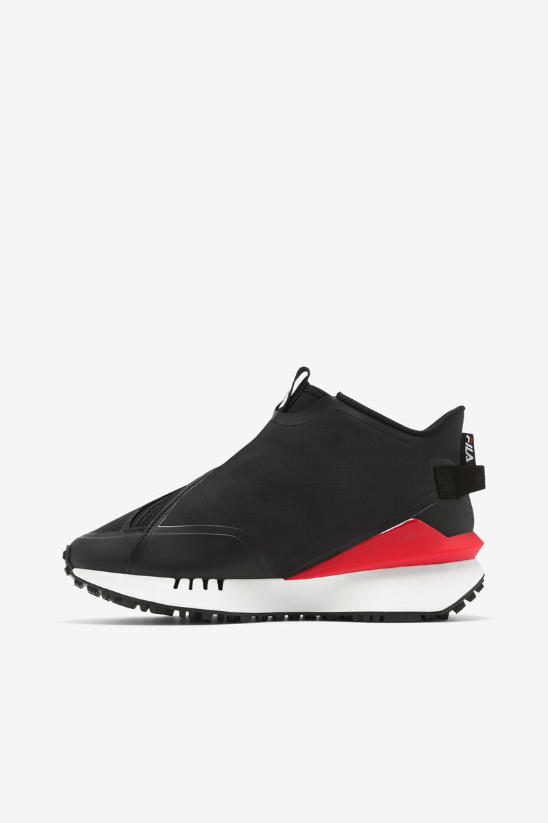 Women's Fila Space Runner Sneakers Black / Red / White | ICGkFFXQLbm