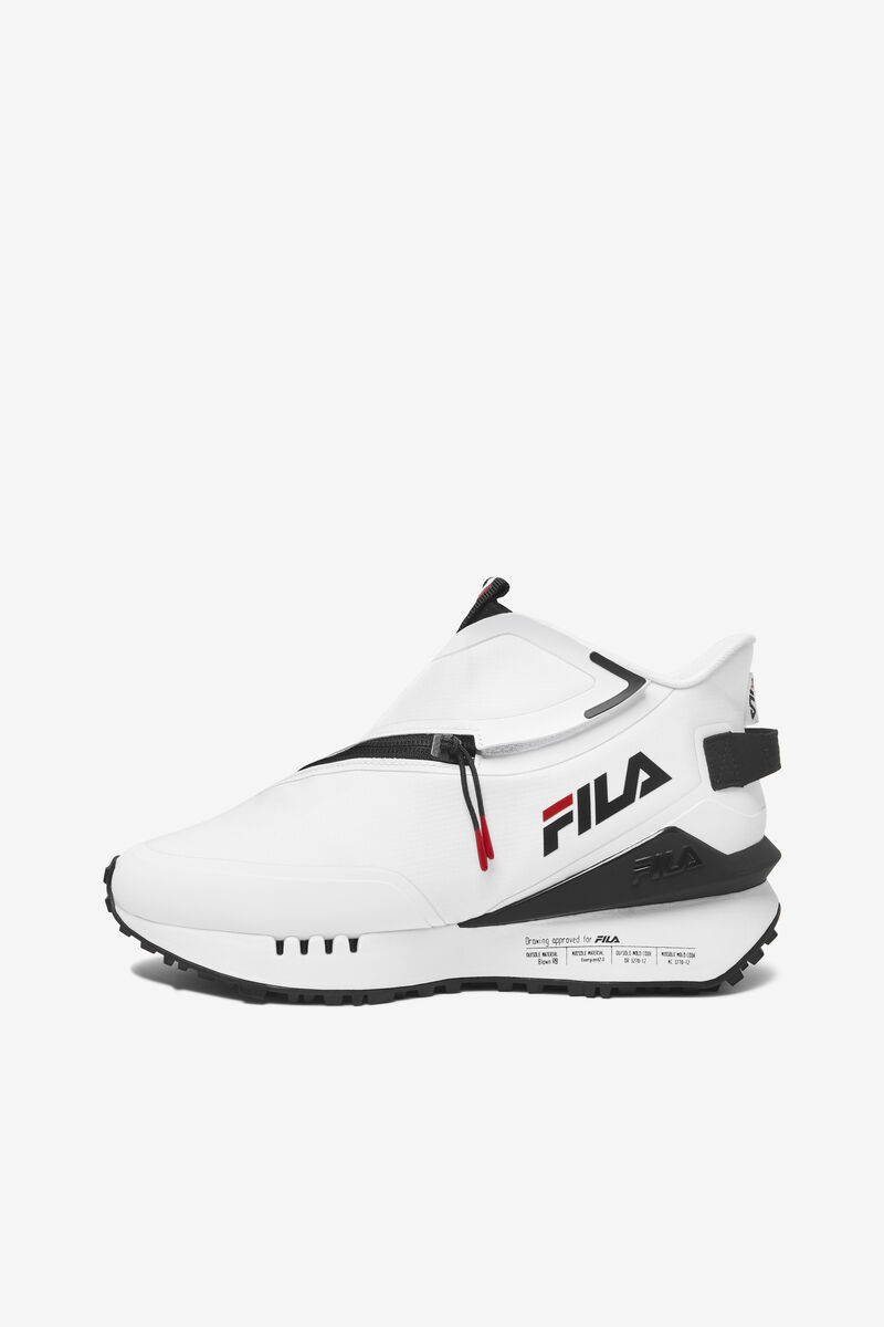 Women's Fila Space Runner Sneakers White / Black / Red | o2Ox1MMS6uU