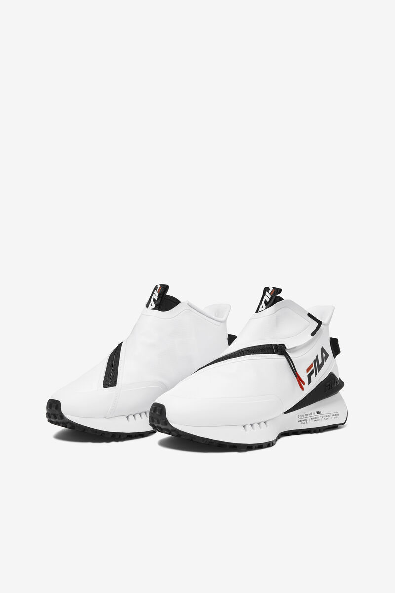 Women's Fila Space Runner Sneakers White / Black / Red | o2Ox1MMS6uU
