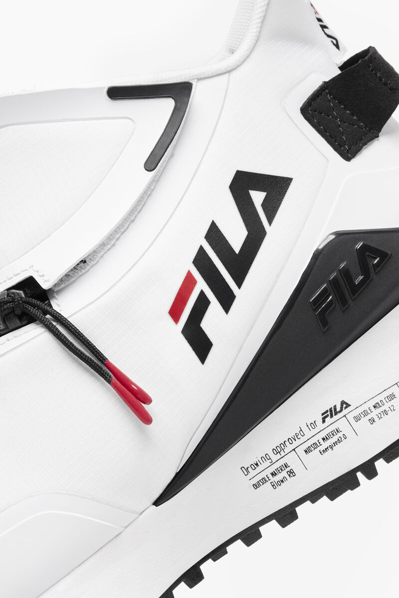 Women's Fila Space Runner Sneakers White / Black / Red | o2Ox1MMS6uU