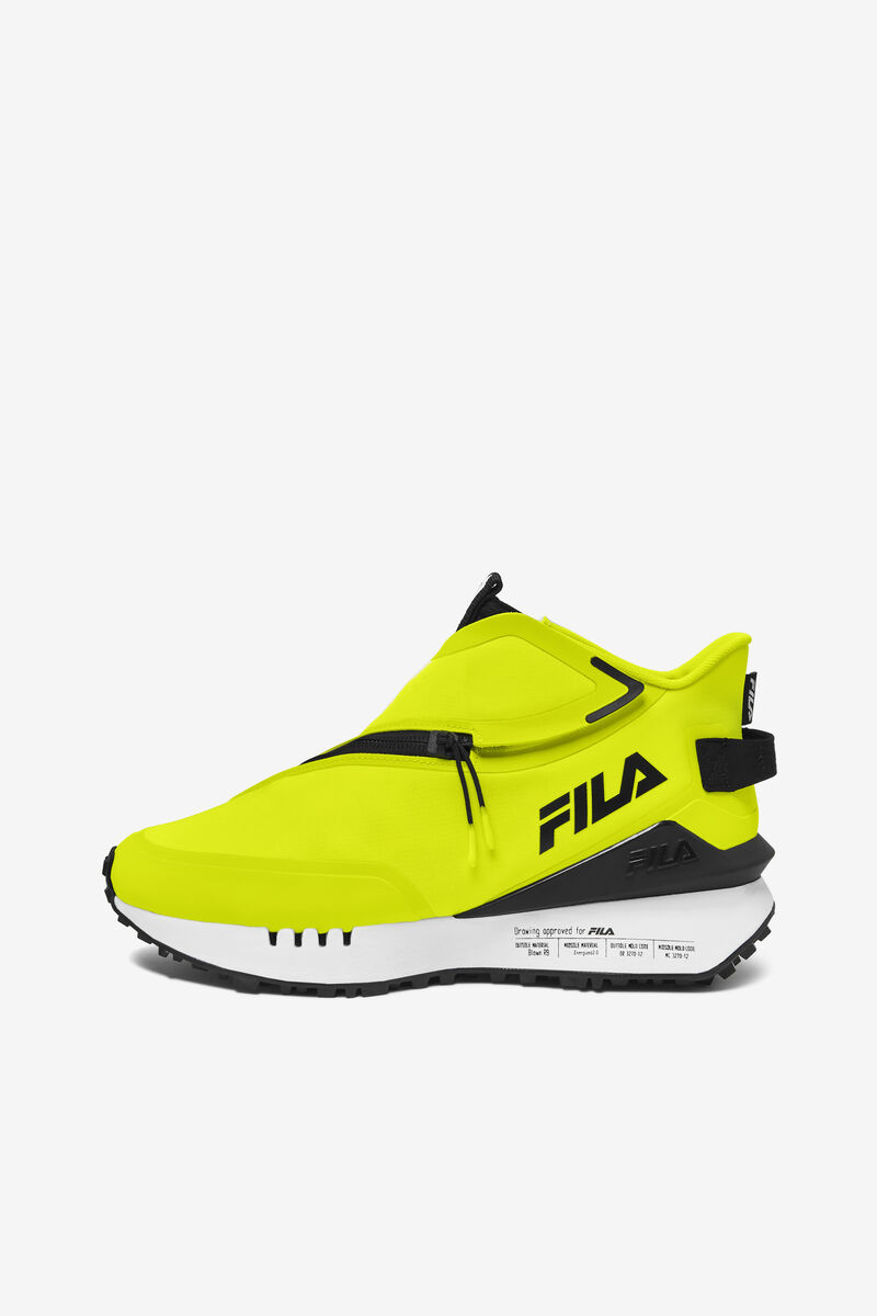 Women's Fila Space Runner Sneakers Yellow / Black / White | 3TtcEje75MS