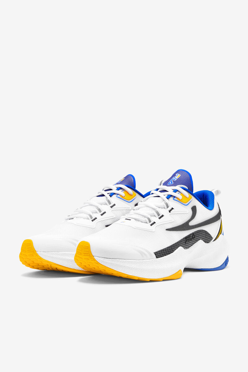 Women's Fila Tactik 3 Stimulus Sneakers White / Blue / Gold | i6qtWd7igJf