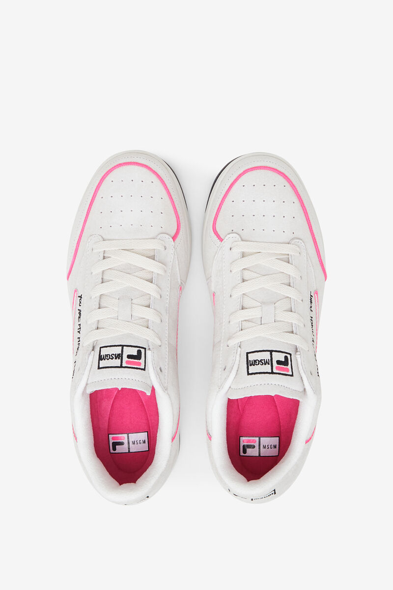 Women's Fila Tennis 88 Premium X Msgm Sneakers White / Black / Pink | PI4DNuhH4od