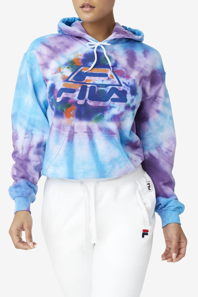 Women's Fila Tie Dye Icon Hoodie Hoodies Multicolor | dXow7HausMB