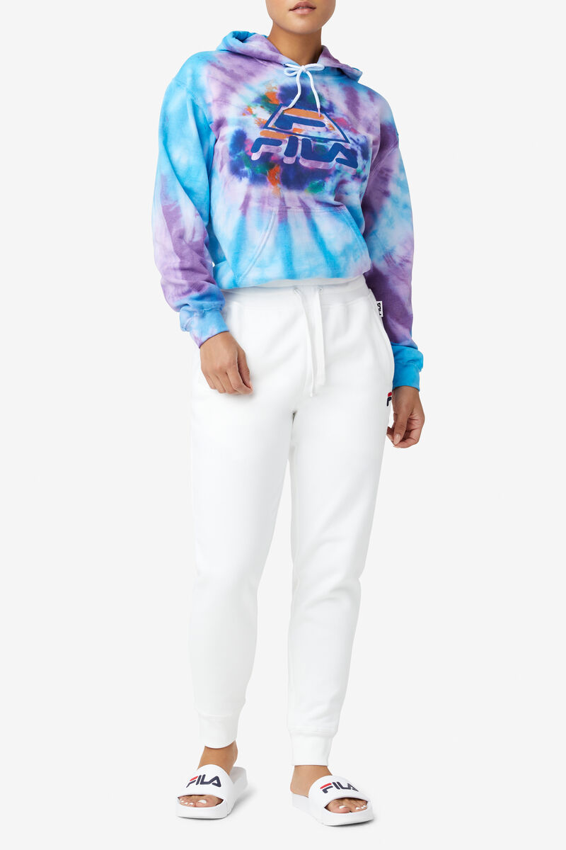 Women's Fila Tie Dye Icon Hoodie Hoodies Multicolor | dXow7HausMB