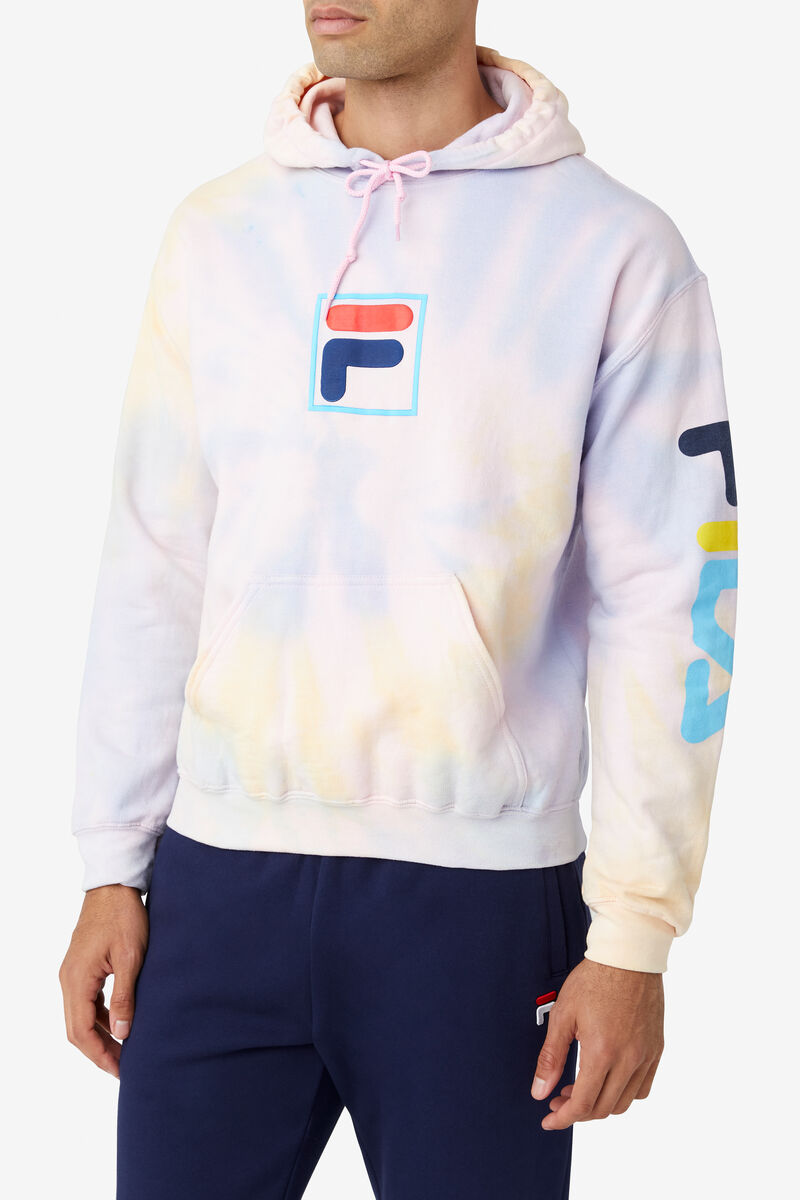 Women's Fila Tie Dye Puff Hoodie Hoodies Multicolor | byEIwNBsof4