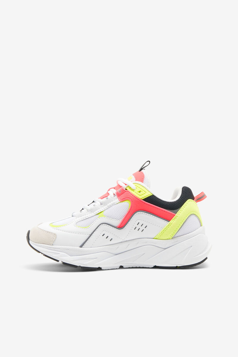 Women's Fila Trigate Plus Sneakers White / Pink / Yellow | SpA2jaFulk3