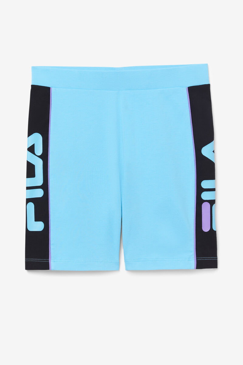 Women\'s Fila Trina Bike Short Leggings Black / Blue / Purple | lNZXjDLLgoc