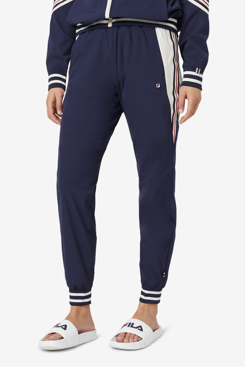 Women's Fila Tutti Track Pants Tracksuits Navy / White | UwYEjhipdo5
