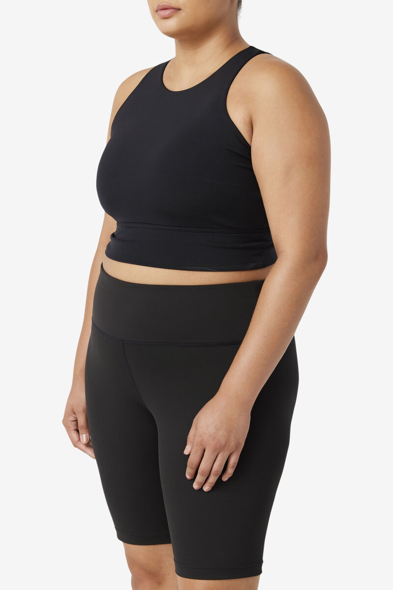 Women's Fila Uplift High Neck Sports Bra Sports Bra Black | FcelRMjKJAY