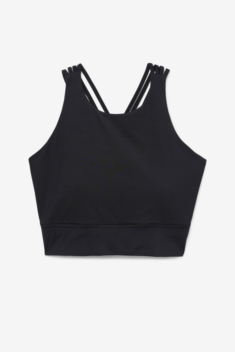 Women\'s Fila Uplift High Neck Sports Bra Sports Bra Black | FcelRMjKJAY
