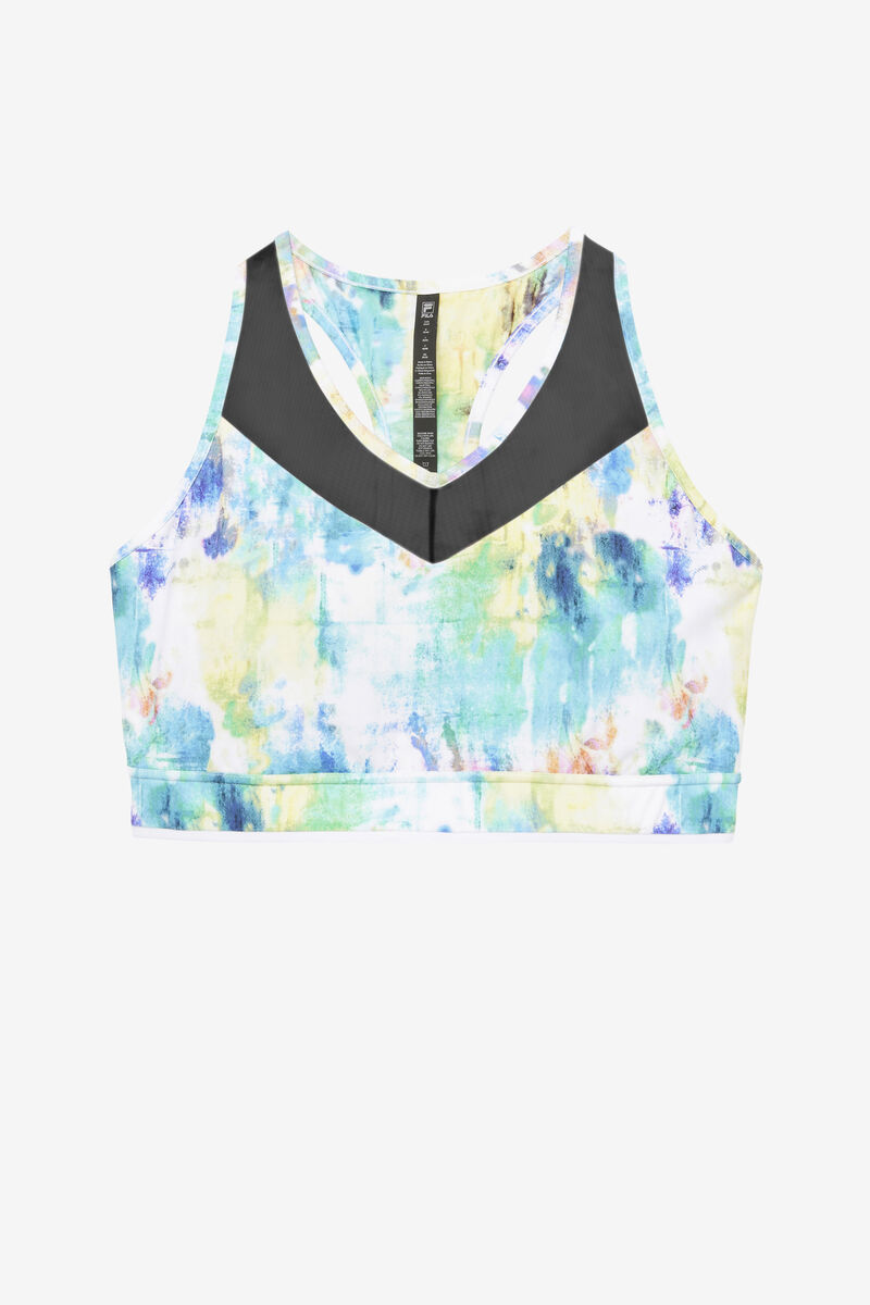 Women\'s Fila Uplift Racerback Bra Top Sports Bra Black / White | Bcuex5hyzwi