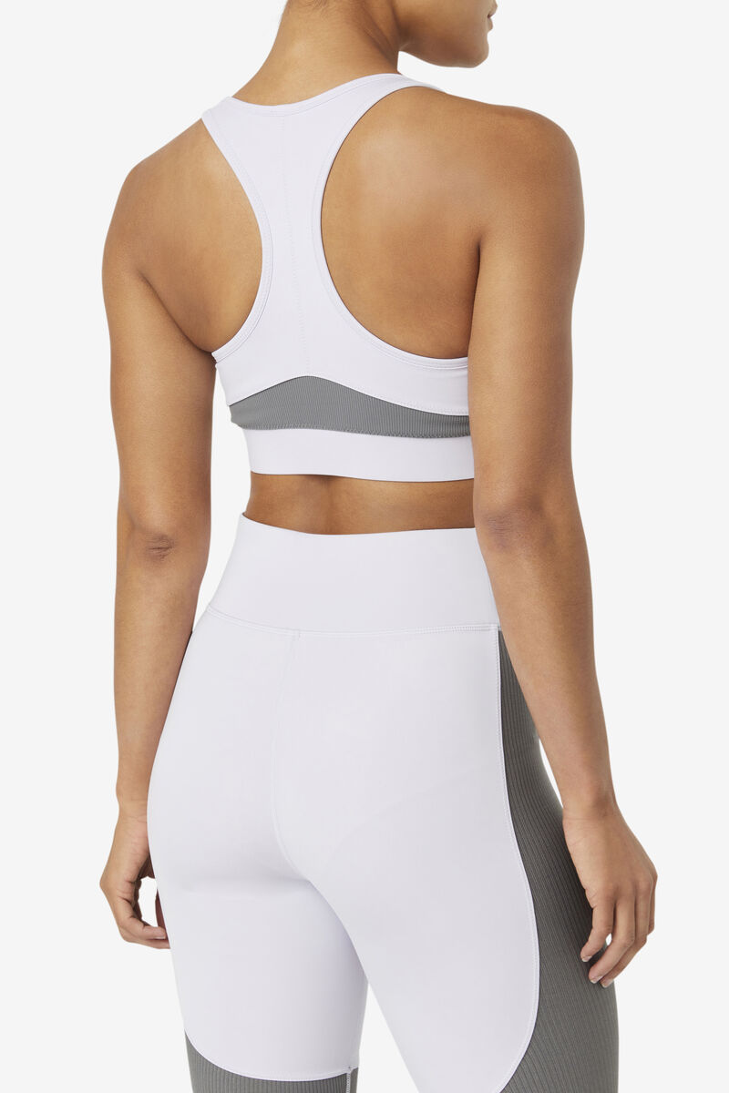 Women's Fila Uplift Racerback Sports Bra Sports Bra Lavender Blue | JznzYtwo5iy