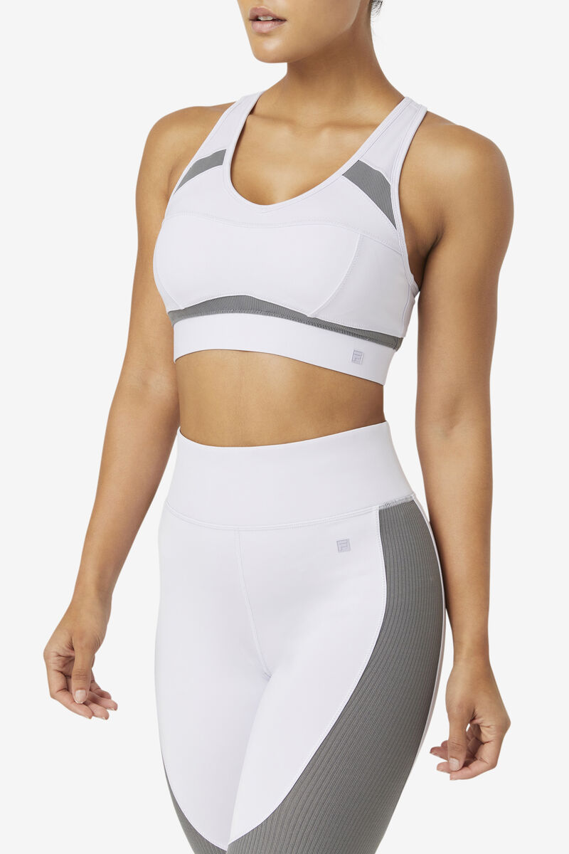 Women's Fila Uplift Racerback Sports Bra Sports Bra Lavender Blue | JznzYtwo5iy