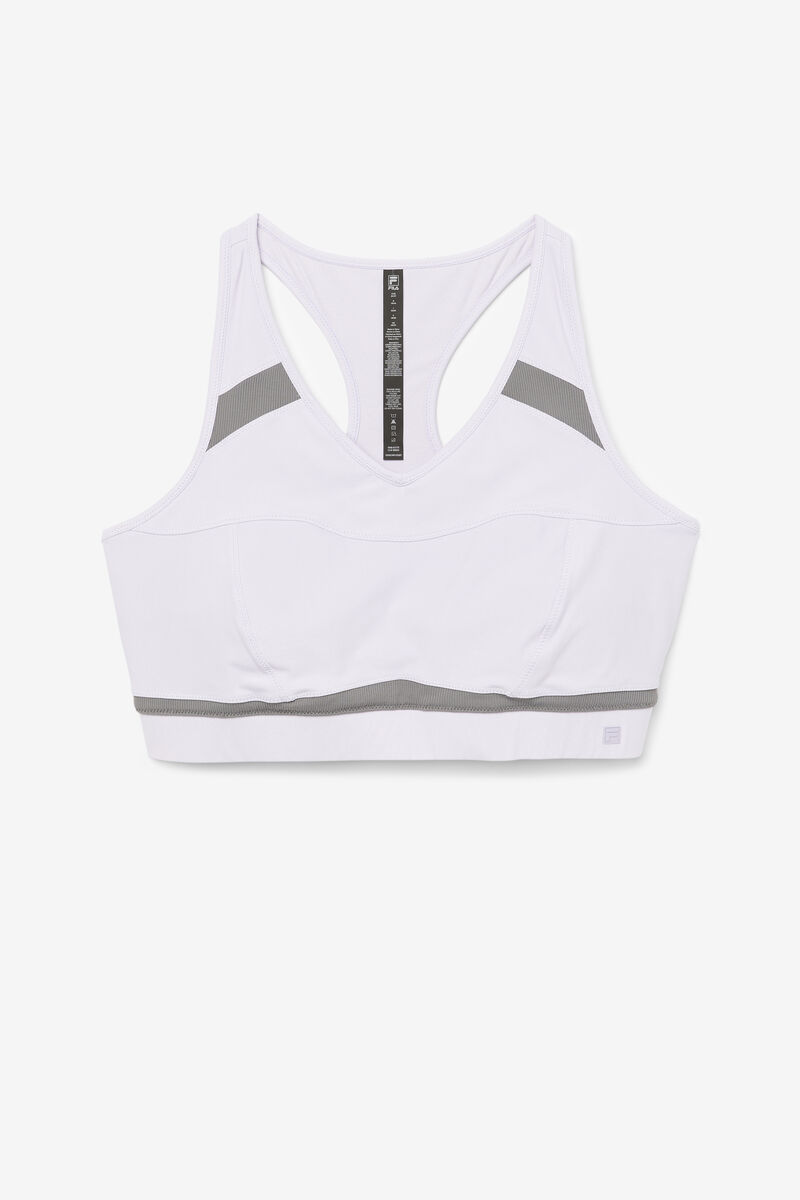 Women\'s Fila Uplift Racerback Sports Bra Sports Bra Lavender Blue | igg9pfiWjUy