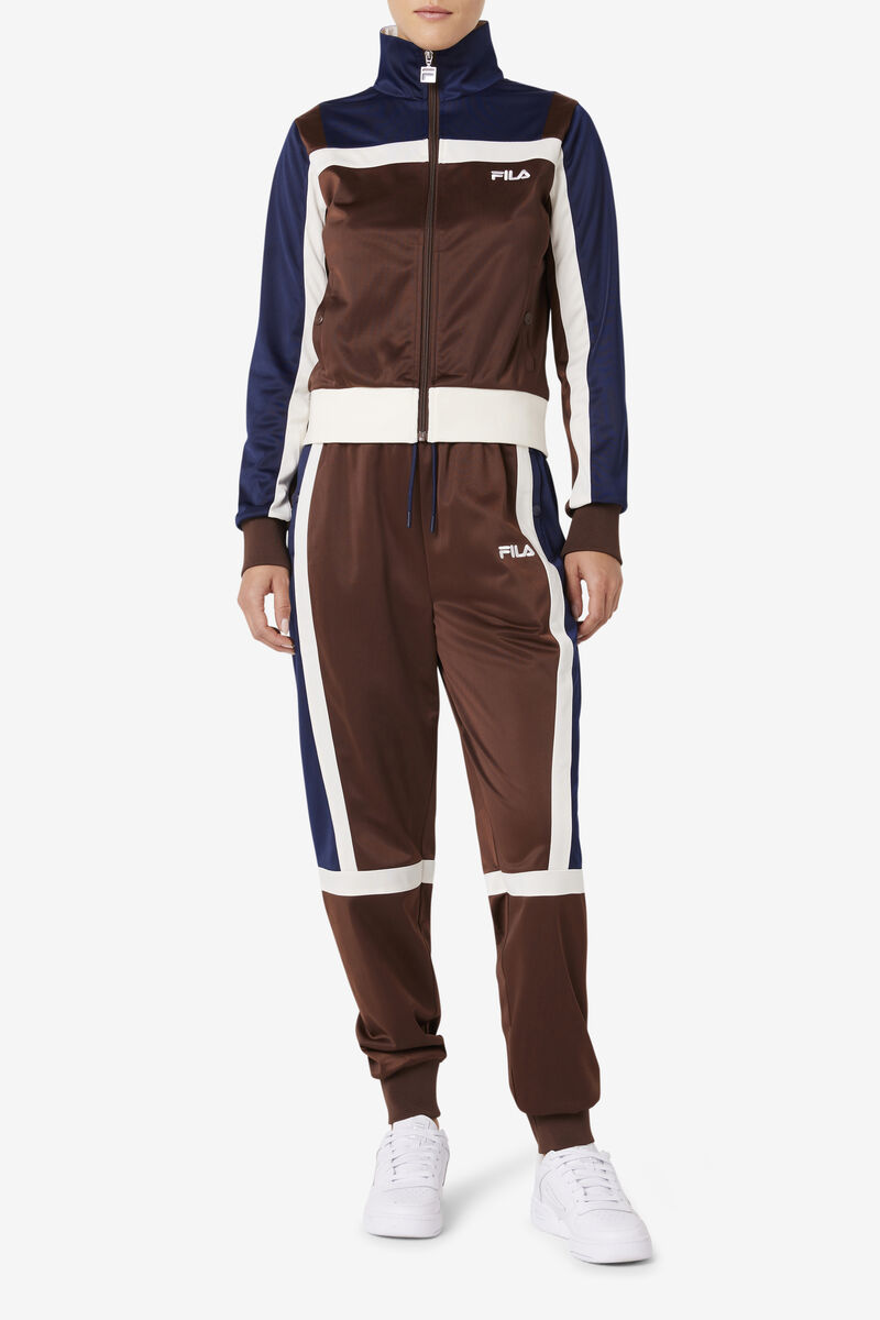 Women's Fila Vesta Track Jacket Tracksuits Navy | 6OCebukOf4b
