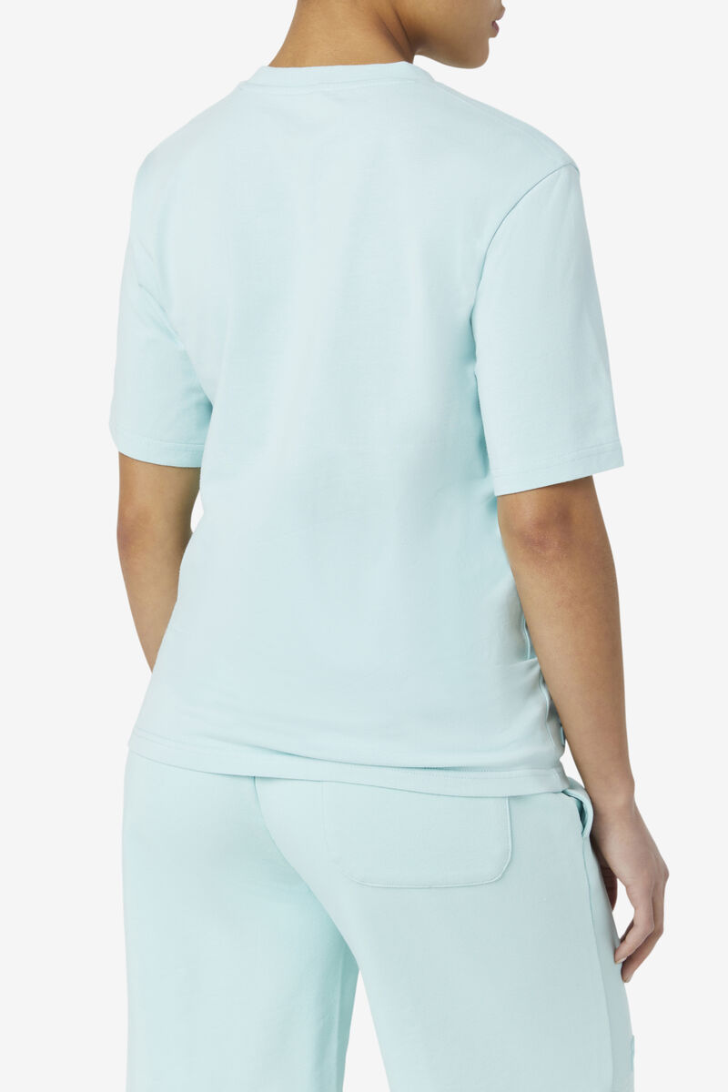 Women's Fila Vinny T Shirts Blue | 3dYgPOWycsj