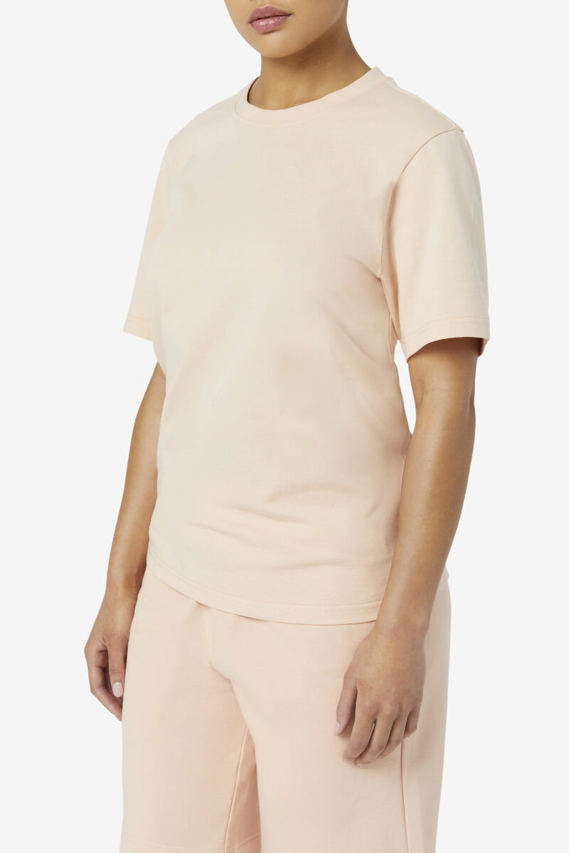 Women's Fila Vinny T Shirts Light Yellow | R1yKE1yPNry