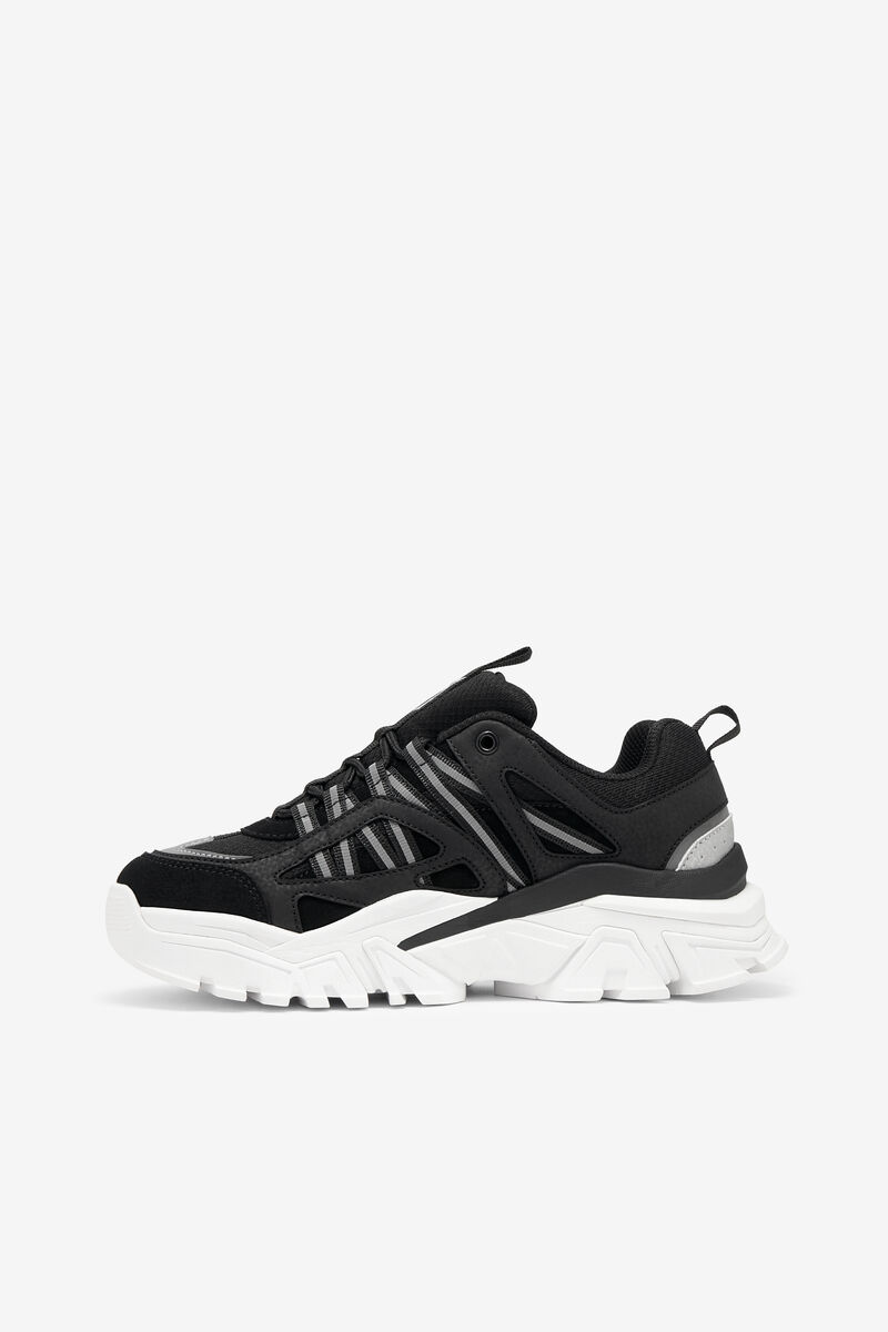 Women's Fila Vitalize Sneakers Black / White / Metal Silver | EjSuF43bavu