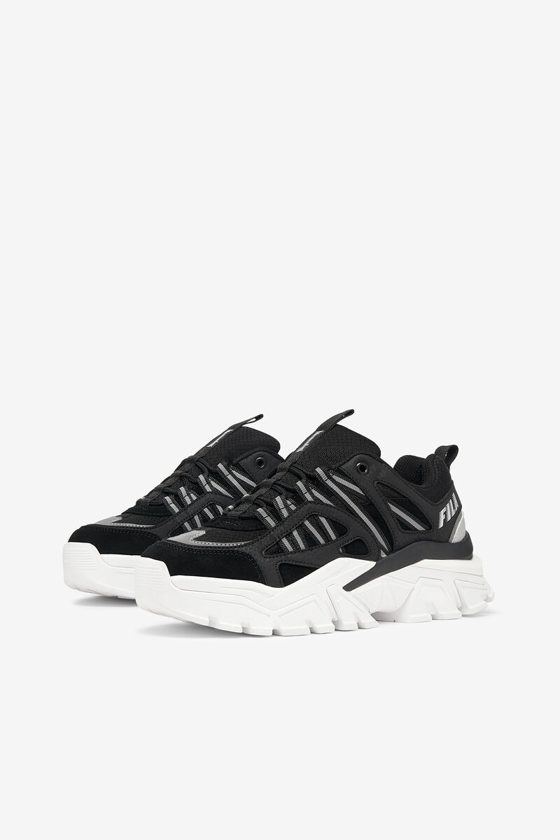 Women's Fila Vitalize Sneakers Black / White / Metal Silver | EjSuF43bavu