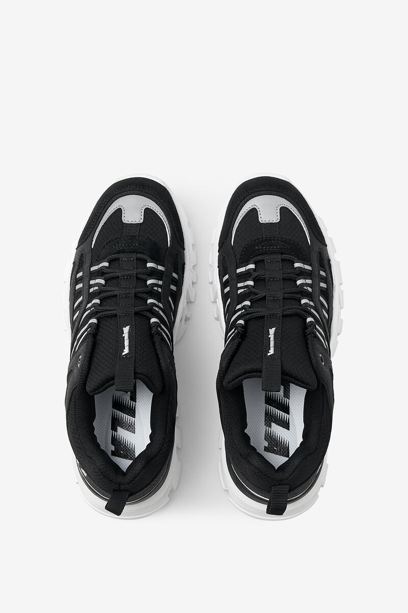 Women's Fila Vitalize Sneakers Black / White / Metal Silver | EjSuF43bavu