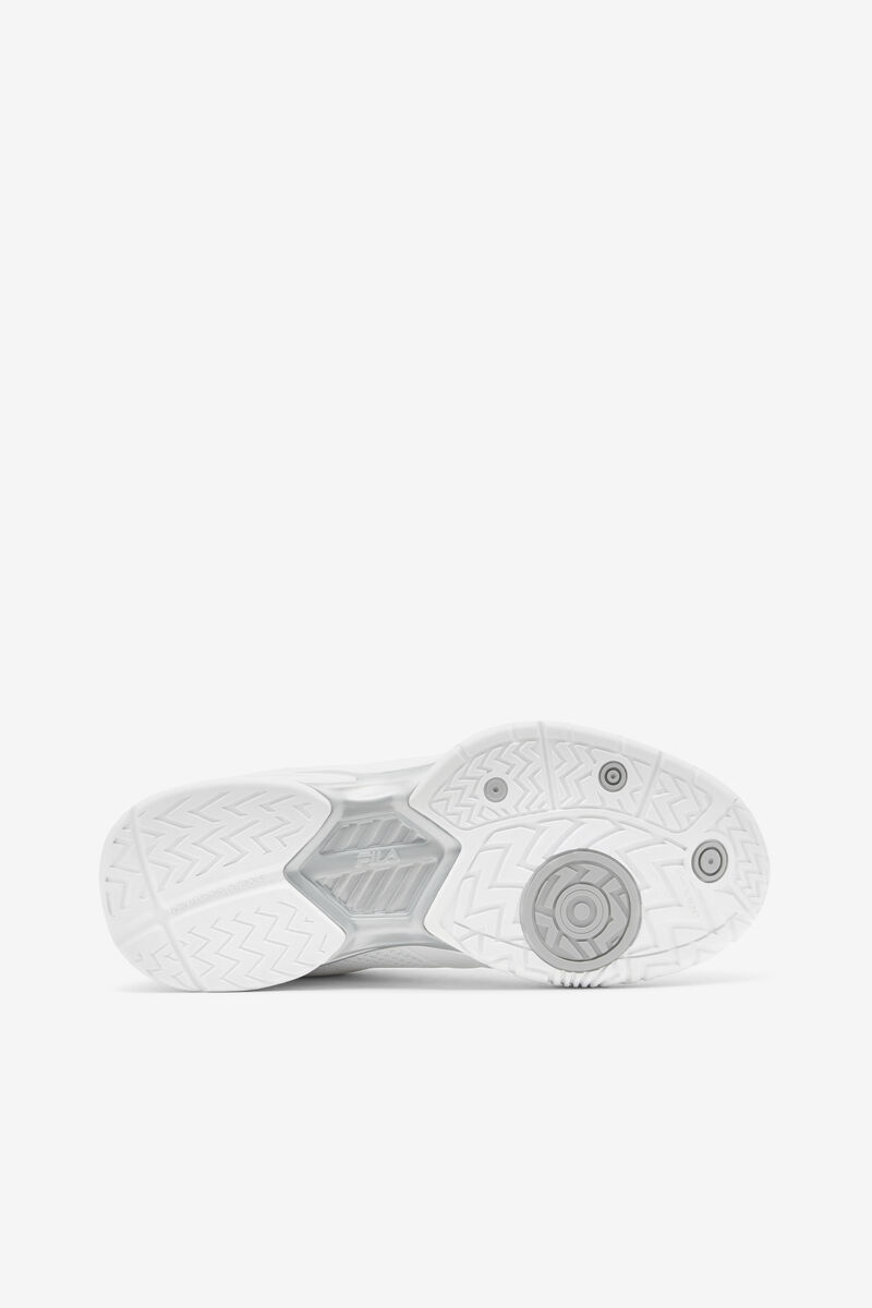 Women's Fila Volley Zone Sport Shoes White / Metal Silver / White | 3kESq4m7fZv