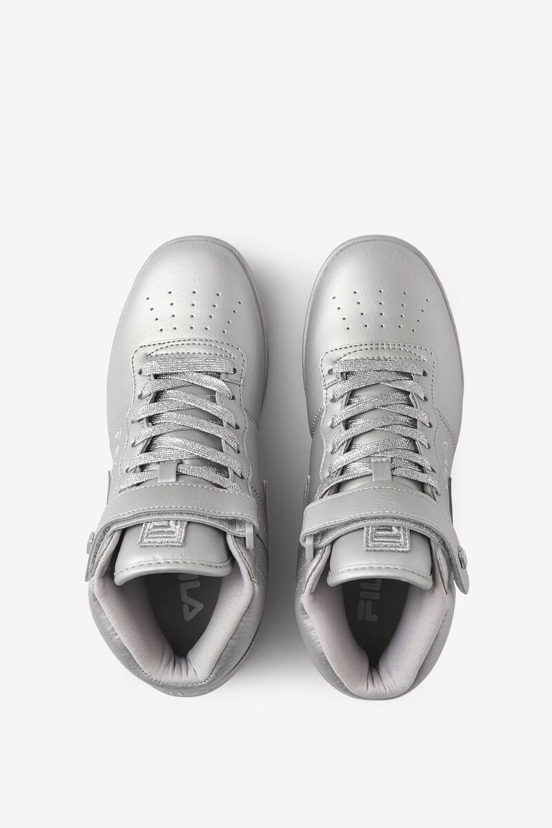 Women's Fila Vulc 13 Metallic Sneakers Metal Silver | BfEGmpWBXxn